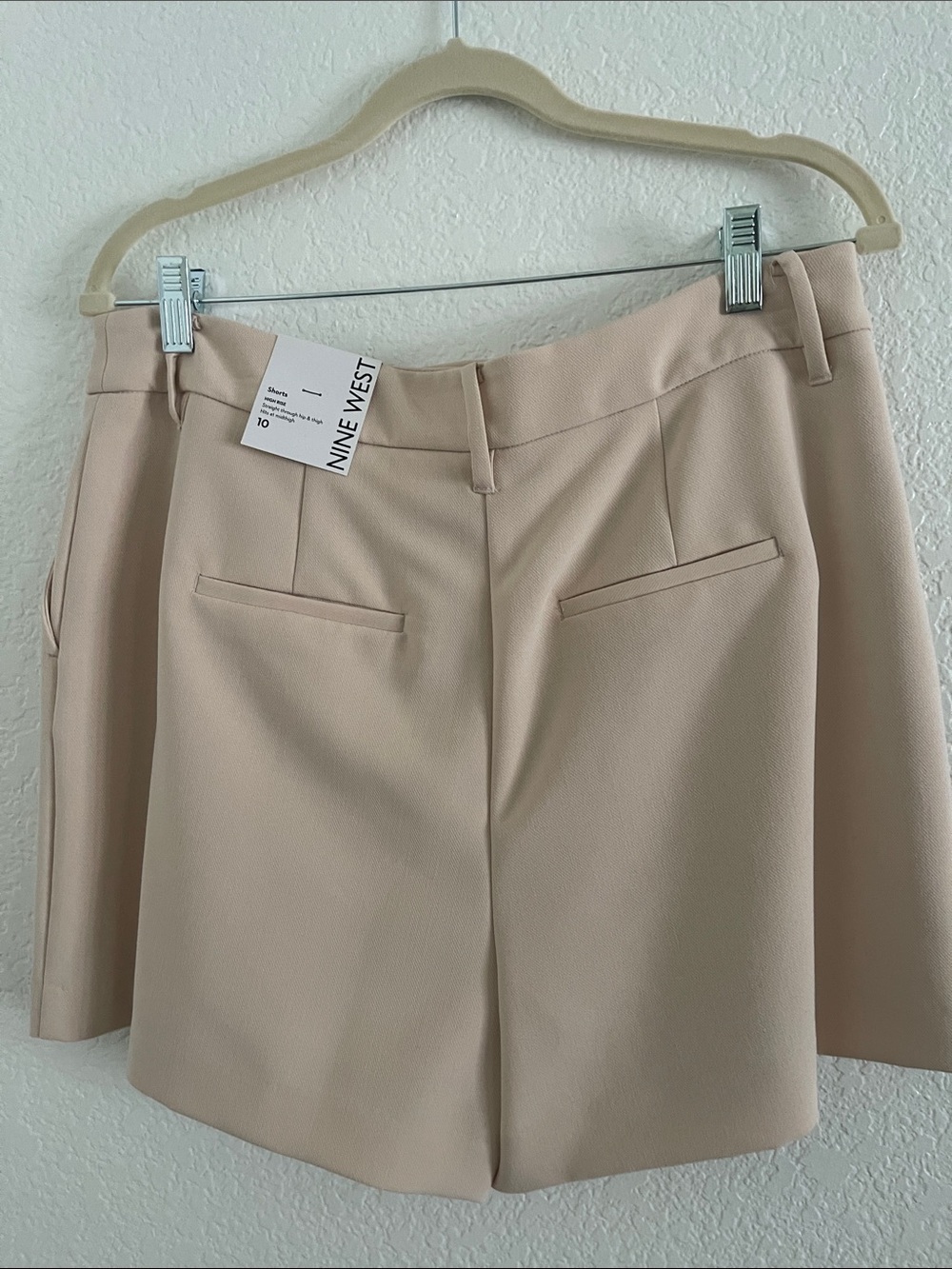 Nine West Beige Longline Blazer and shorts set - Picture 6 of 8